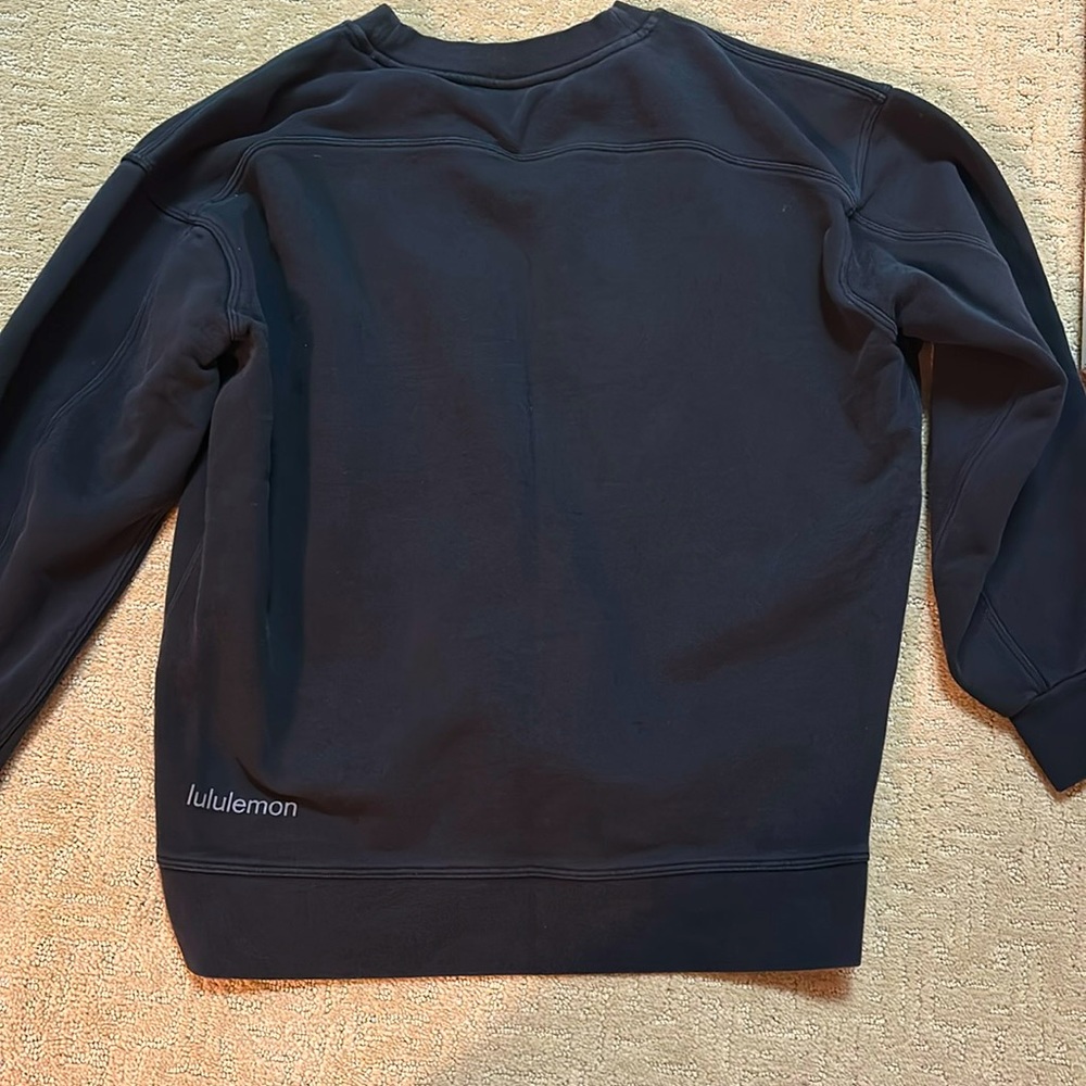 black Lululemon Scuba Crew neck Sz S